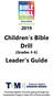 Children s Bible Drill