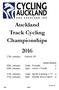Auckland Track Cycling Championships 2016