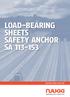 LOAD-BEARING SHEETS SAFETY ANCHOR SA