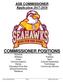COMMISSIONER POSITIONS Activities Athletics Clubs Communications Dance Education/Fine Arts School/Community Relations