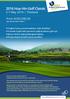 2016 Hua Hin Golf Classic 2-7 May 2016 Thailand
