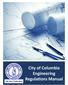 City of Columbia Engineering Regulations Manual