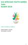 3rd AFRICAN YOUTH GAMES Judo ALGER 2018