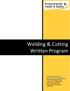Welding & Cutting Written Program