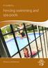 Fencing swimming and spa pools