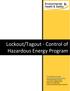 Lockout/Tagout - Control of Hazardous Energy Program