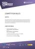 CONTEST COMPETITION RULES POSTER OBJECTIVE COMPETITION TIMELINE: