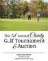EVENT FINAL REPORT October 10, 2015 Oakmont Green Golf Course