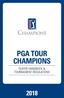 PGA TOUR CHAMPIONS PLAYER HANDBOOK & TOURNAMENT REGULATIONS