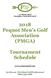 2018 Pequot Men's Golf Association (PMGA)