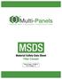 MSDS Material Safety Data Sheet Fiber Cement