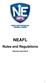 NEAFL. Rules and Regulations