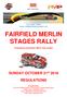 FAIRFIELD MERLIN STAGES RALLY