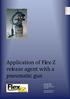 Application of Flex-Z release agent with a pneumatic gun
