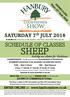TO BE HELD AT: PARK HALL FARM, HANBURY, REDDITCH, WORCESTERSHIRE, B96 6RD SCHEDULE OF CLASSES SHEEP