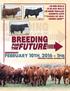 BREEDING FOR THE FUTURE PRODUCTION SALE // FEBRUARY 11, 2015 // 1PM
