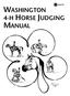 EM4797 WASHINGTON 4-H HORSE JUDGING MANUAL
