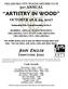OKLAHOMA CITY WOODCARVERS CLUB 51st ANNUAL ARTISTRY IN WOOD OCTOBER 28 & 29, Saturday 9 to 5 and Sunday 10 to 4