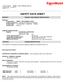 SAFETY DATA SHEET or CHEMTREC Product Technical Information , MSDS Internet Address