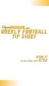 weekly football tip sheet