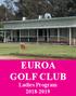 EUROA GOLF CLUB Ladies Program