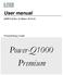 User manual. MNPG 102 Rev. 04 Edition 04/02/16. Pressotherapy model. Power-Q1000 Premium