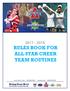 RULES BOOK FOR ALL STAR CHEER TEAM ROUTINES