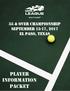 55 & Over Championship September 15-17, 17, 2017 El Paso, Texas. PLAYER Information Packet