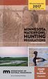 HUNTING MINNESOTA WATERFOWL REGULATIONS. SHARE THE PASSION #huntmn. Effective September. through April 30,