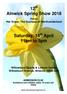 12 th Alnwick Spring Show Saturday, 14 th April 11am to 5pm