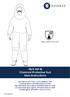 GLS 300 B Chemical Protective Suit User Instructions