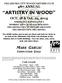 OKLAHOMA CITY WOODCARVERS CLUB 48th ANNUAL ARTISTRY IN WOOD. OCT. 18 & Oct. 19, Saturday 9 to 5 and Sunday 10 to 4
