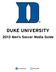 DUKE UNIVERSITY Men s Soccer Media Guide. /Duke_MSOC. / DukeAthletics