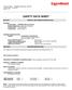 SAFETY DATA SHEET or CHEMTREC Product Technical Information MSDS Internet Address