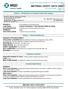 MATERIAL SAFETY DATA SHEET This revision issued: August, 2014 Page: 1 of 6