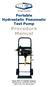 Portable Hydrostatic Pneumatic Test Pump. Procedure Manual