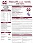 MISSISSIPPI STATE FOOTBALL GAME 1 NOTES