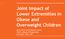 Joint Impact of Lower Extremities in Obese and Overweight Children. Jenny Patel and Benjamin Sweely Tickle College of Engineering November 16th, 2017