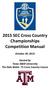 2015 SEC Cross Country Championships Competition Manual
