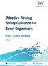 Adaptive Rowing Safety Guidance for Event Organisers. Fixed & Sliding Seat Boats