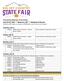 July 15-23, 2017 s Bozeman, MT s Schedule of Events Schedule, events subject to change, go to 406StateFair.com for most current schedule