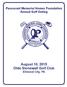 Passavant Memorial Homes Foundation Annual Golf Outing. August 10, 2015 Olde Stonewall Golf Club Ellwood City, PA