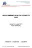 JIB PLUMBING HEALTH & SAFETY TEST