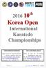 Korea Open International Karatedo Championships