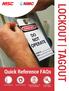 LOCKOUT TAGOUT. Quick Reference FAQs REQUIREMENTS OF THE STANDARD COMMONLY USED TERMS