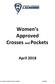 Women s Approved Crosses and Pockets April 2018