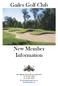 Gailes Golf Club. New Member Information