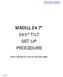 MADILL 24.7 365 TILT SET-UP PROCEDURE WITH REXROTH VALVE ON MACHINE
