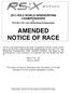 AMENDED NOTICE OF RACE