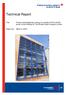 Technical Report. Title: Product weathertightness testing of a sample of W.G.Ltd 500 series Curtain Walling for The Window Glass Company Limited